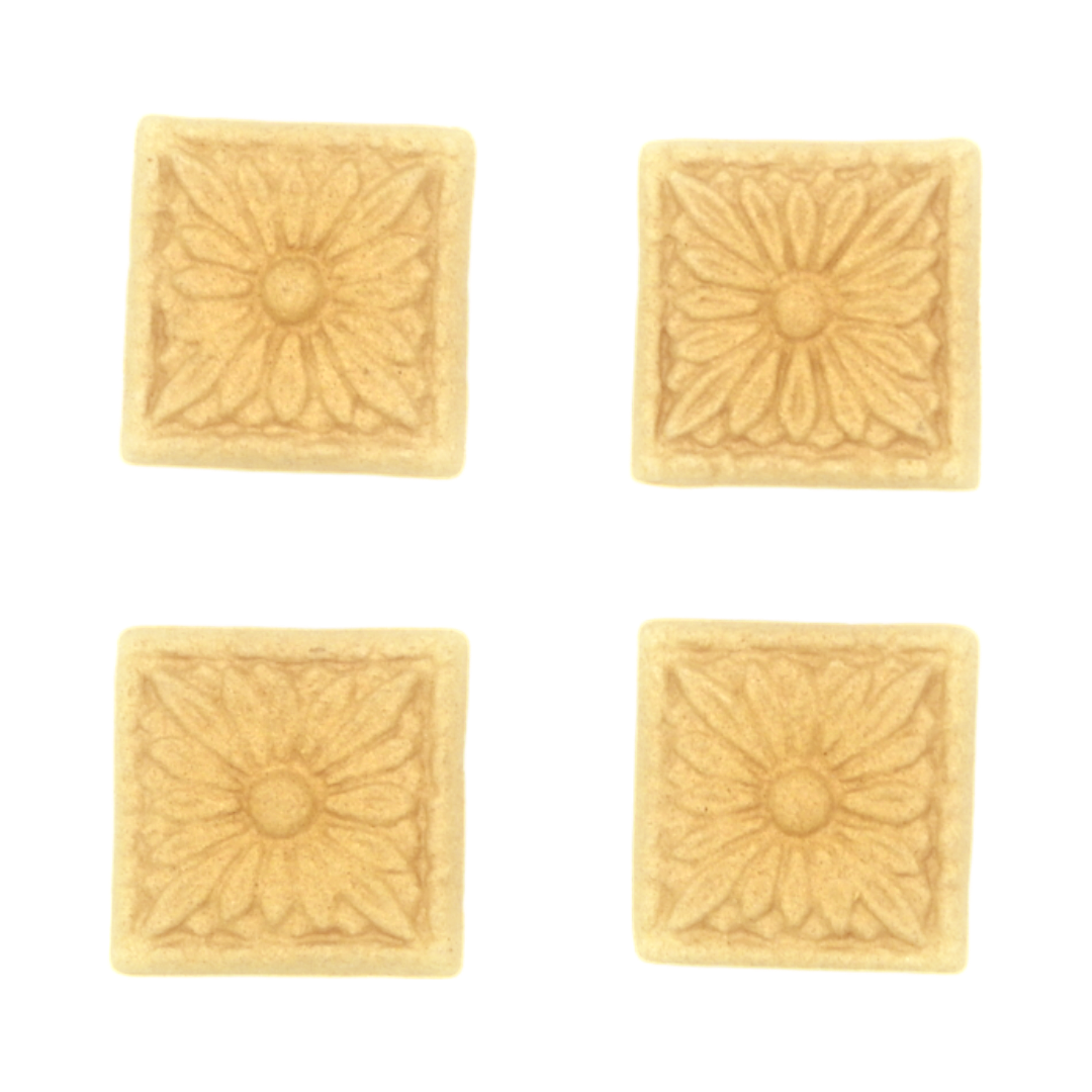 Decorative plaque 4 pcs 3,3X3,3 cm BM1330